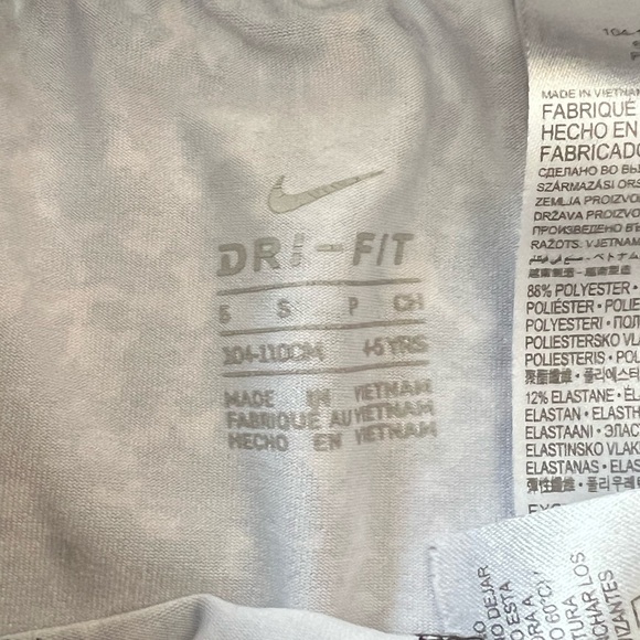 Girls 5 Nike Kids Multicolor Leggings pants Dri Fit - Picture 7 of 7